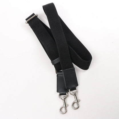 Valentino Garavani VLTN Leather Shoulder Bag in Black