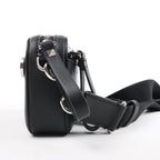 Valentino Garavani VLTN Leather Shoulder Bag in Black