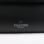 Valentino Garavani VLTN Leather Shoulder Bag in Black