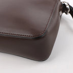 Valentino Garavani VLTN Leather Shoulder Bag in Brown