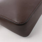 Valentino Garavani VLTN Leather Shoulder Bag in Brown