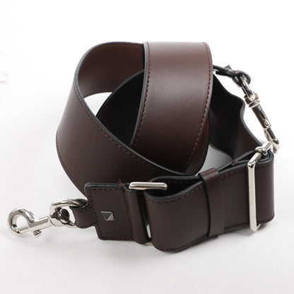 Valentino Garavani VLTN Leather Shoulder Bag in Brown