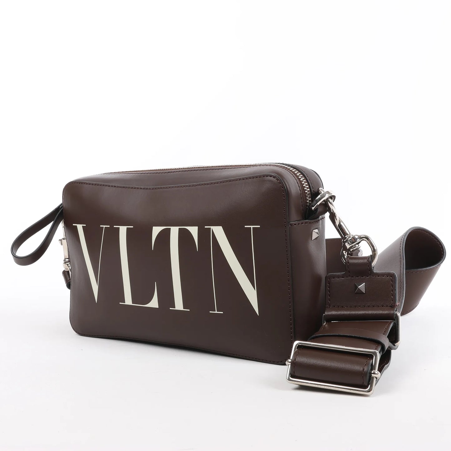 Sac à bandoulière en cuir VLTN Valentino Garavani marron