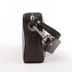 Valentino Garavani VLTN Leather Shoulder Bag in Brown