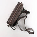 Valentino Garavani VLTN Leather Shoulder Bag in Brown