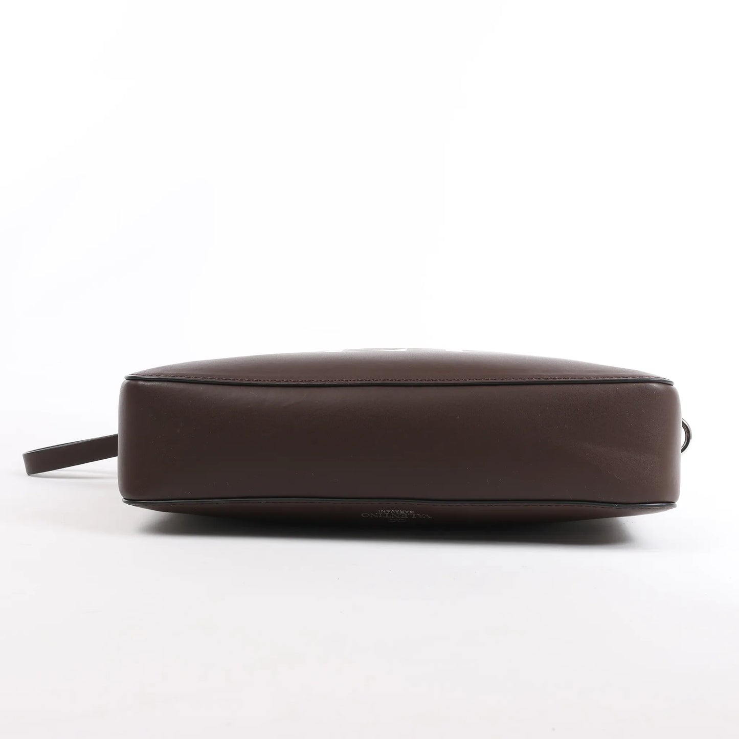 Valentino Garavani VLTN Leather Shoulder Bag in Brown