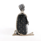 Valentino Garavani VLTN Rockstud Spike Chain Leather 2Way Shoulder Bag in Black