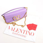 Valentino Garavani VLogo Loco 2Way Chain Handbag in Purple