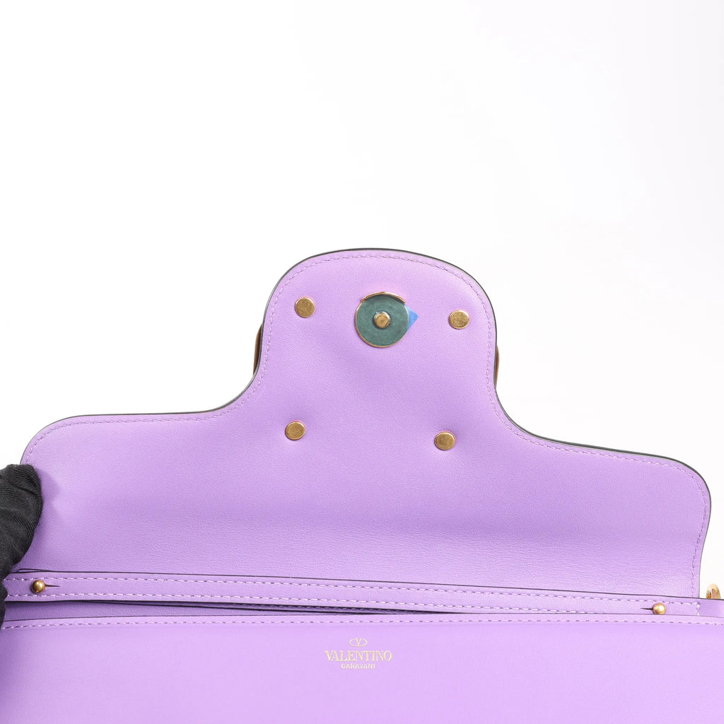 Valentino Garavani VLogo Loco 2Way Chain Handbag in Purple