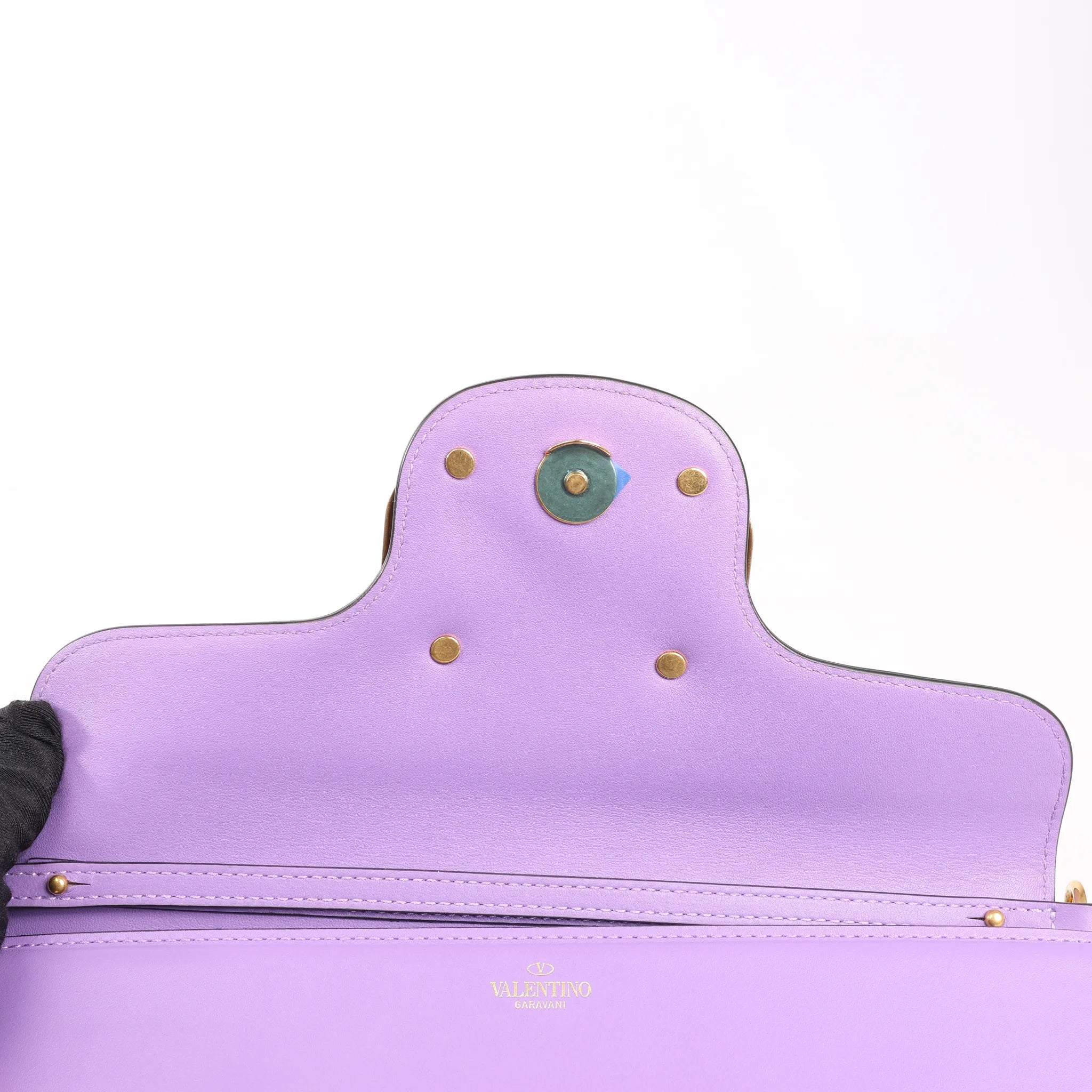 Valentino Garavani VLogo Loco 2Way Chain Handbag in Purple