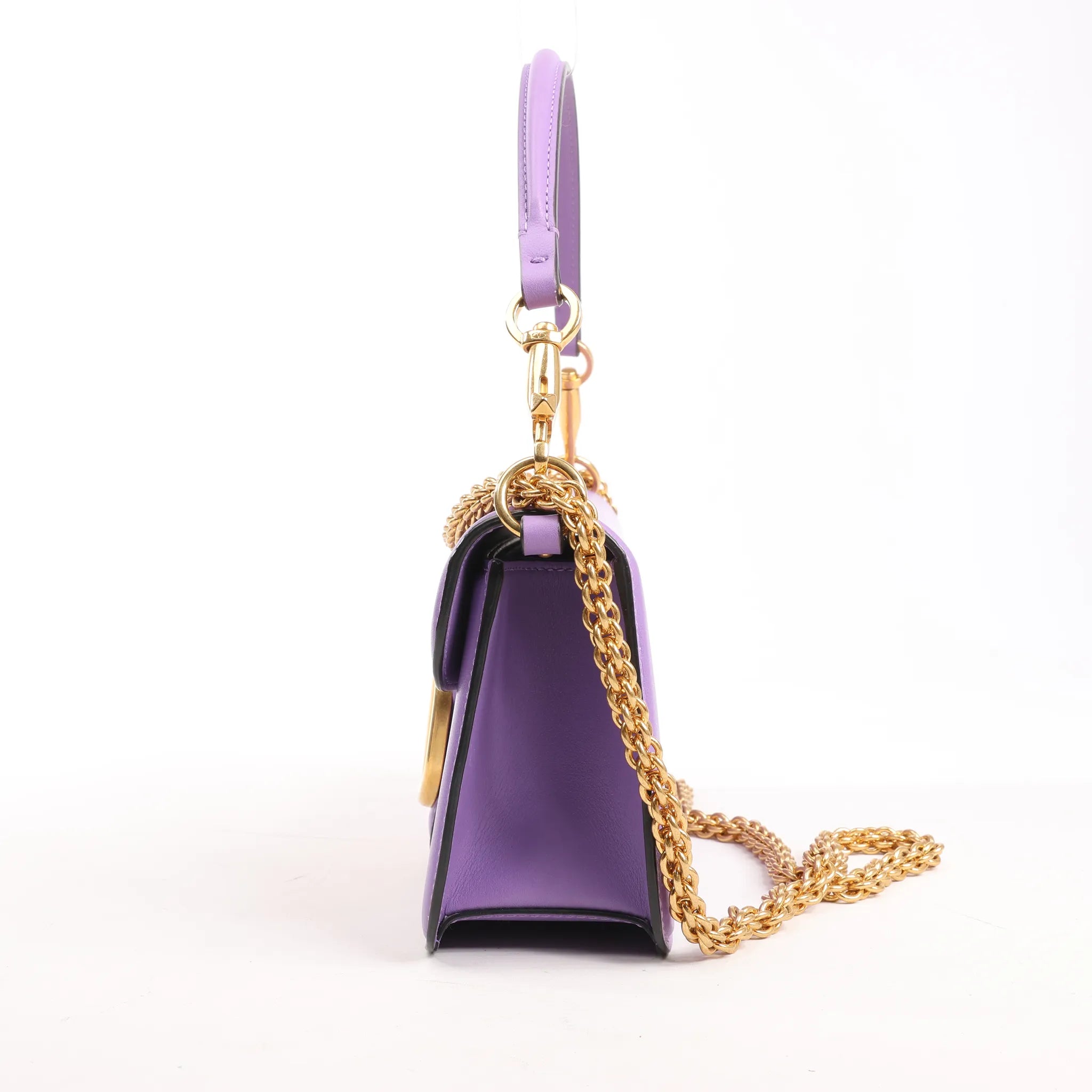 Valentino Garavani VLogo Loco 2Way Chain Handbag in Purple