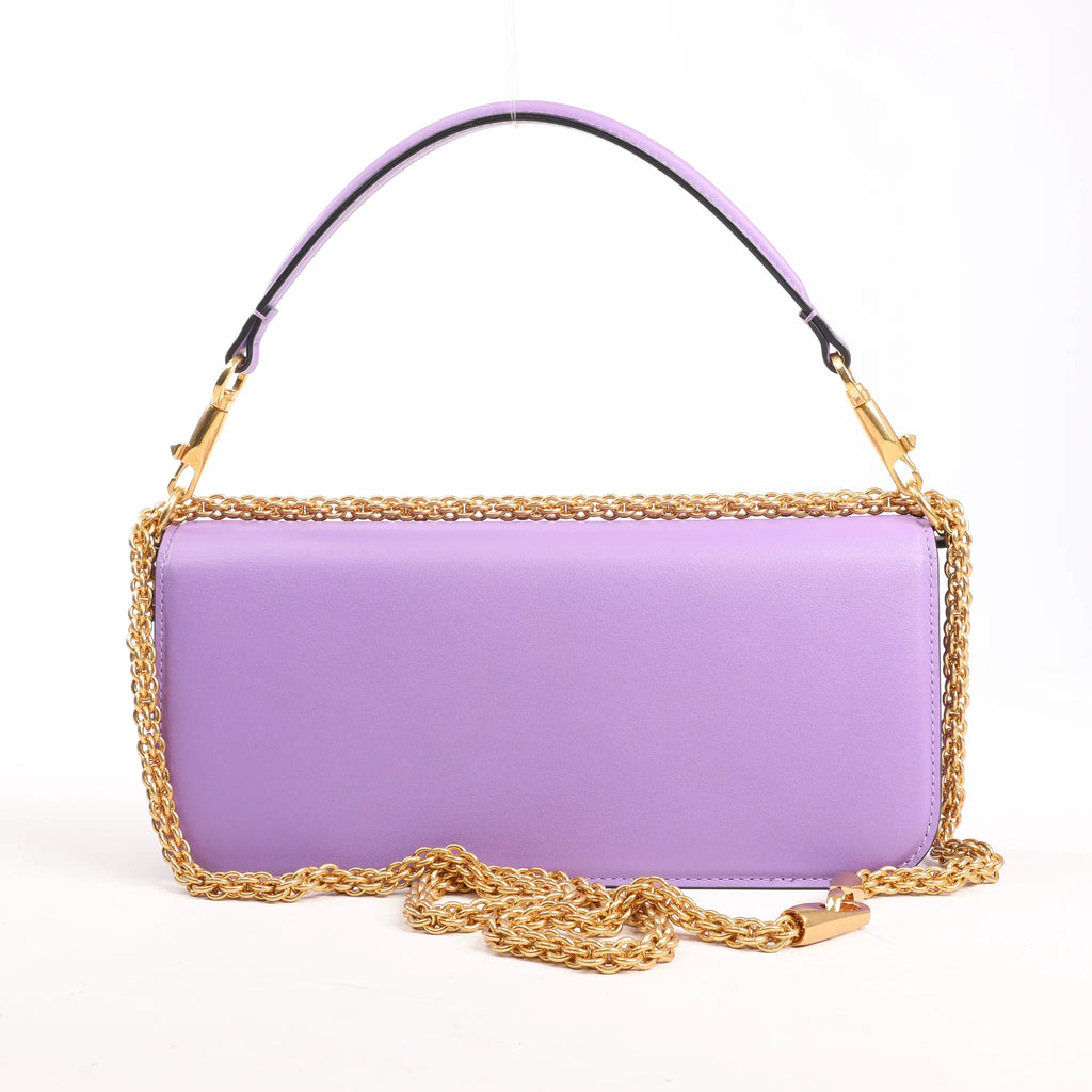 Valentino Garavani VLogo Loco 2Way Chain Handbag in Purple