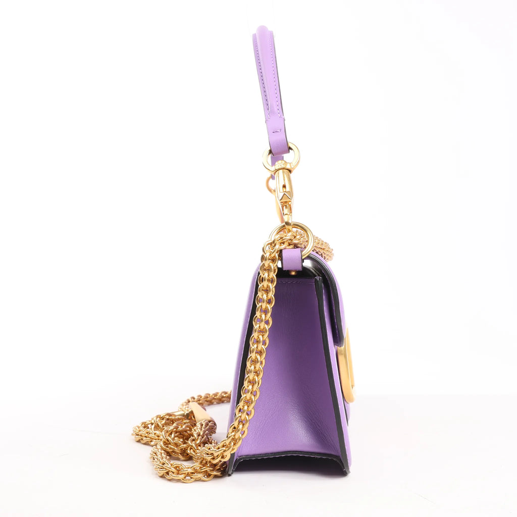 Valentino Garavani VLogo Loco 2Way Chain Handbag in Purple