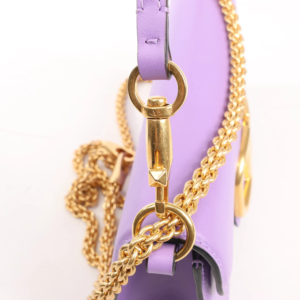 Valentino Garavani VLogo Loco 2Way Chain Handbag in Purple