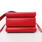 Valentino Garavani VRing Leather Shoulder Bag in Red