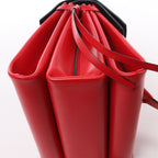 Valentino Garavani VRing Leather Shoulder Bag in Red
