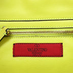 Valentino Garavani Rockstud Leather 2Way Handbag in Yellow