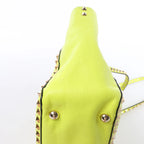 Valentino Garavani Rockstud Leather 2Way Handbag in Yellow