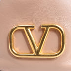 Valentino Garavani Buckets Leather 2Way Shoulder Bag in Powder Pink