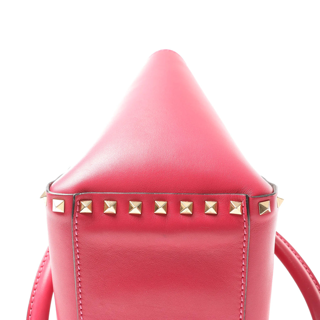 Valentino Garavani Rockstud Leather 2Way Handbag in Pink