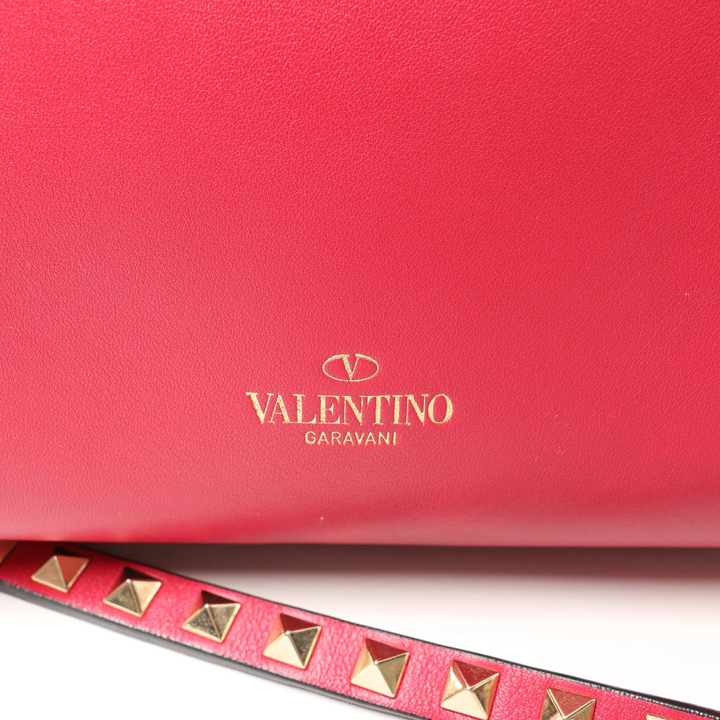 Valentino Garavani Rockstud Leather 2Way Handbag in Pink