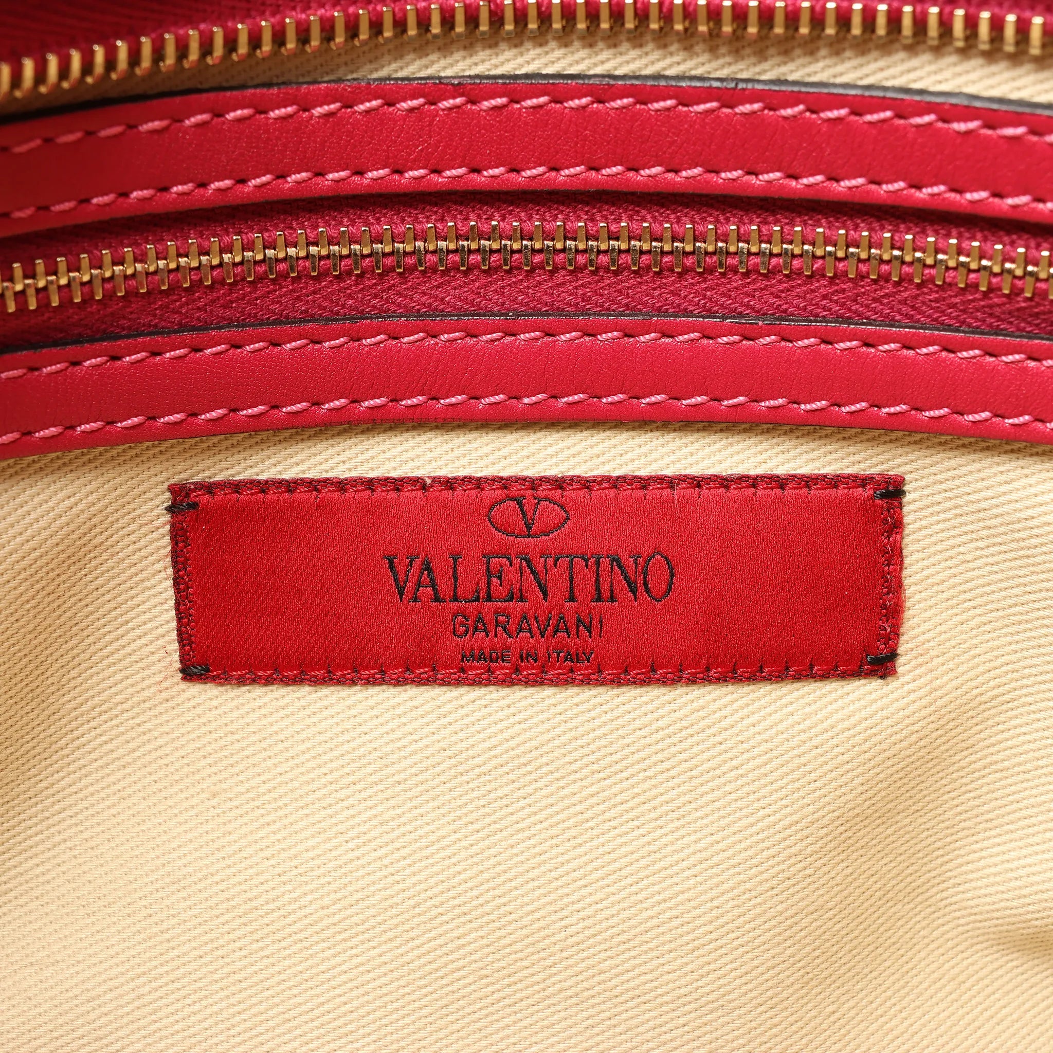 Valentino Garavani Rockstud Leather 2Way Handbag in Pink
