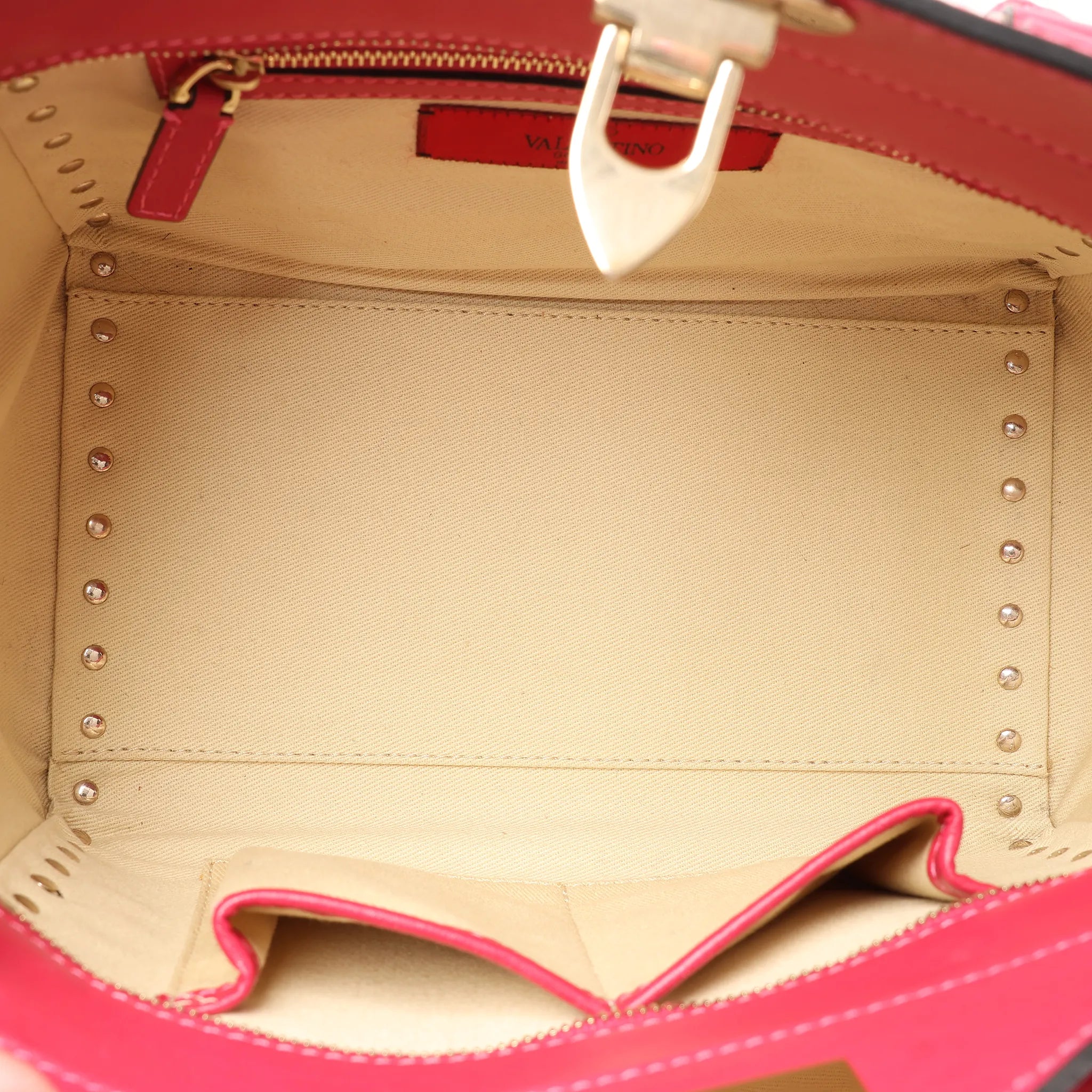 Valentino Garavani Rockstud Leather 2Way Handbag in Pink