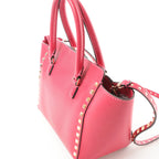 Valentino Garavani Rockstud Leather 2Way Handbag in Pink