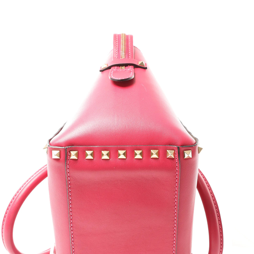 Valentino Garavani Rockstud Leather 2Way Handbag in Pink