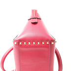 Valentino Garavani Rockstud Leather 2Way Handbag in Pink