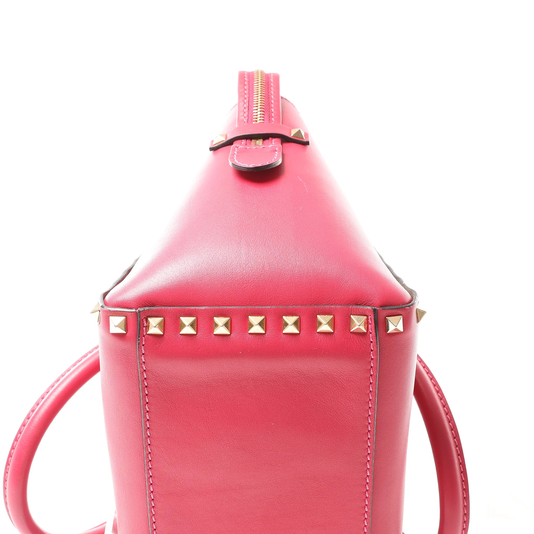 Valentino Garavani Rockstud Leather 2Way Handbag in Pink