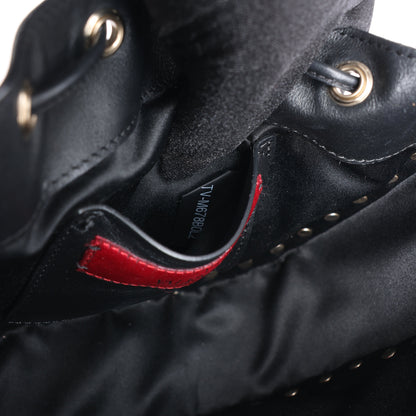 Valentino Garavani Rockstuds Leather Chain Shoulder Bag in Black