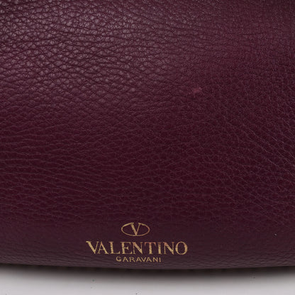 Sac à main Valentino Garavani Rockstud en cuir violet