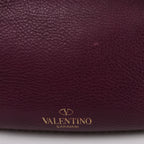 Valentino Garavani Rockstud Leather 2Way Handbag in Purple