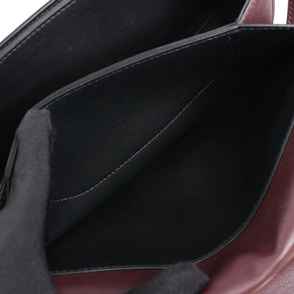 Valentino Garavani Supervee Leather Shoulder Strap in Burgundy