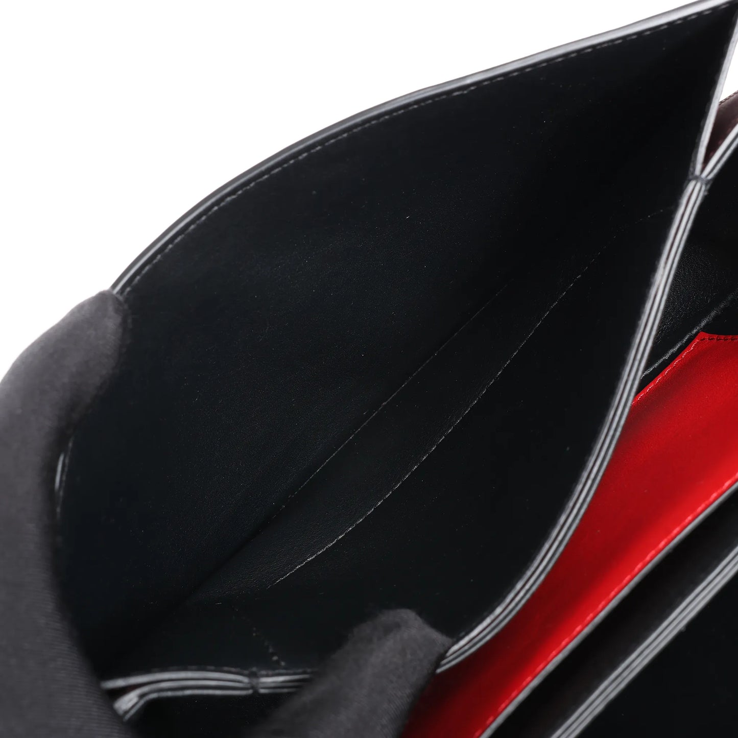 Valentino Garavani Supervee Leather Shoulder Strap in Burgundy