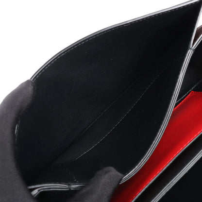 Valentino Garavani Supervee Leather Shoulder Strap in Burgundy