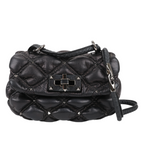 Valentino Garavani Nappa Small Spikeme Shoulder Bag in Black