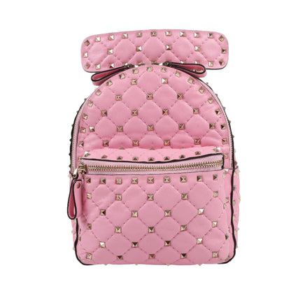 Valentino Garavani Rockstud Spike Leather 2Way Backpack in Pink