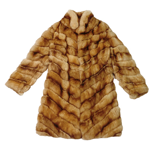 Vintage Christian Dior Paris Golden Marten Fur Coat