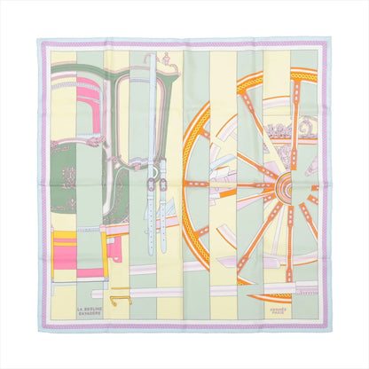 Hermes Carré 90 "LA BERLINE BAYADERE" Silk handkerchief in Pastel