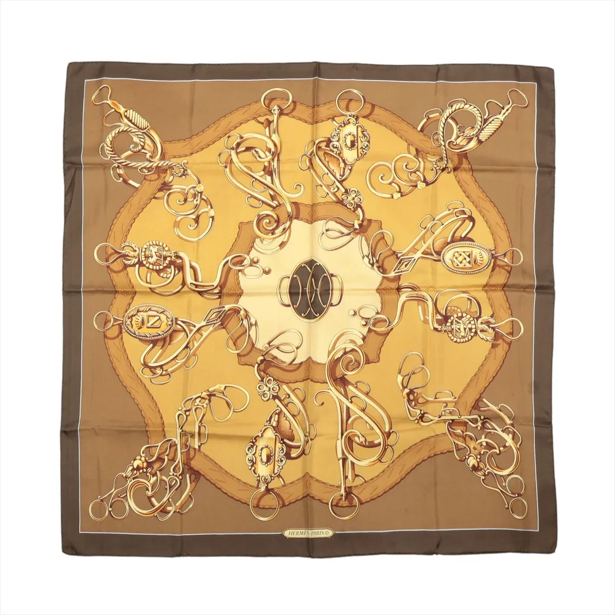 Pañuelo Hermès Carré 90 "SPRINGS" 100% seda