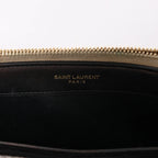 Saint Laurent Paris Kate Small Tassel Crossbody Bag in Silver Glitter
