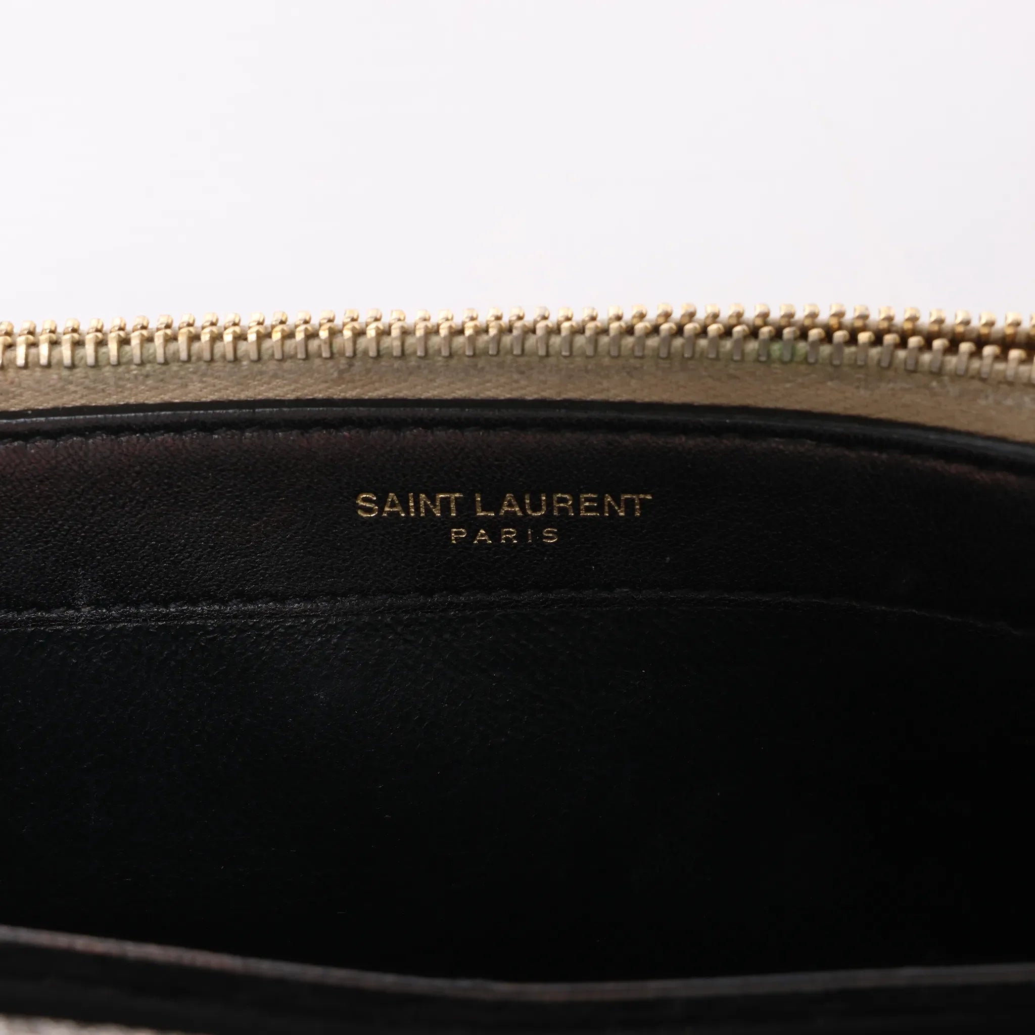 Saint Laurent Paris Kate Small Tassel Crossbody Bag in Silver Glitter