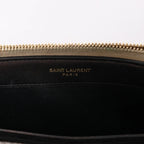 Saint Laurent Paris Kate Small Tassel Crossbody Bag in Silver Glitter