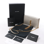 Saint Laurent Paris Kate Small Tassel Crossbody Bag in Silver Glitter