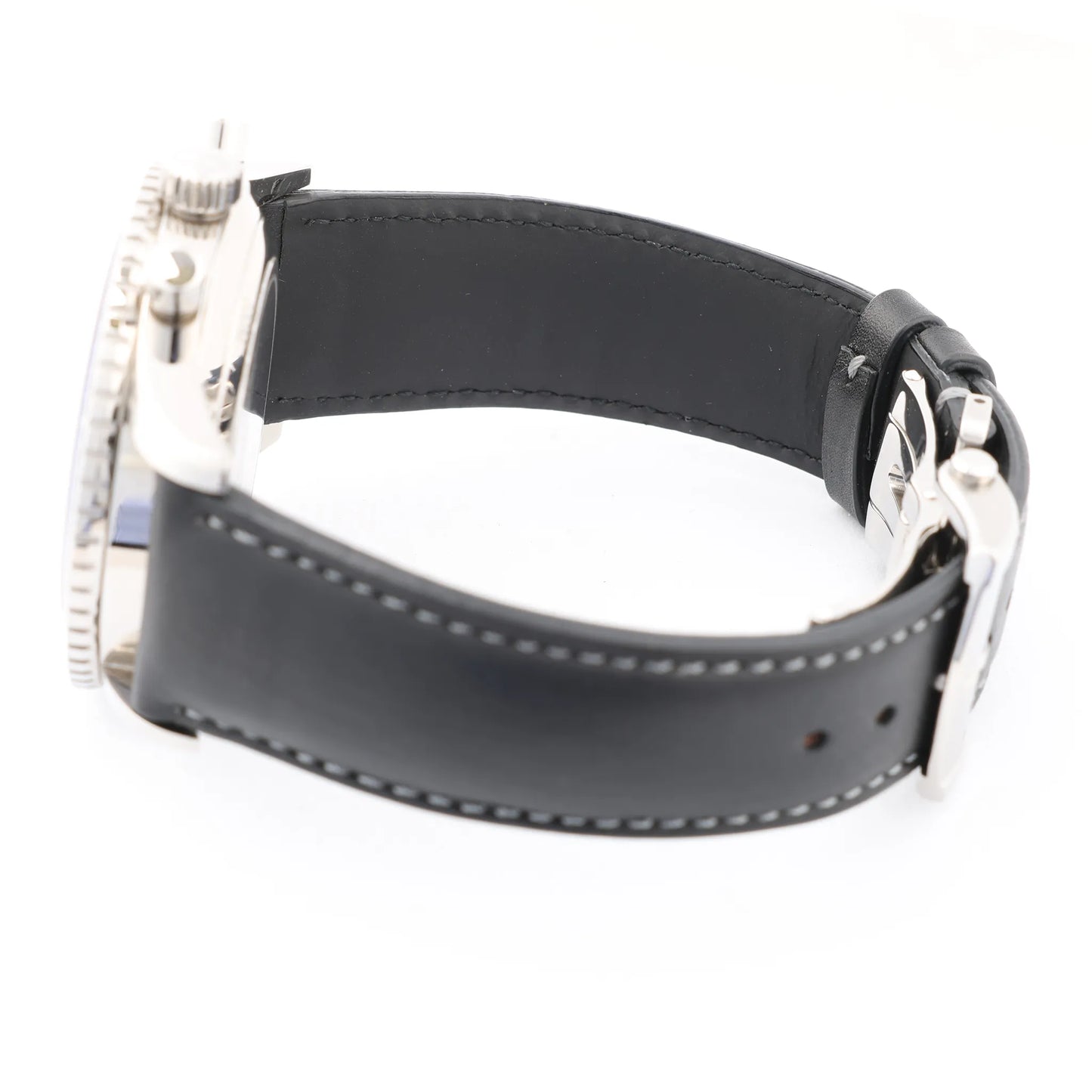 Zenith Chronometro TIPO CP-2 03.2240.4069 SS x Leather AT Watch with Black Dial