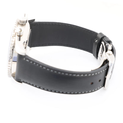 Zenith Chronometro TIPO CP-2 03.2240.4069 SS x Leather AT Watch with Black Dial