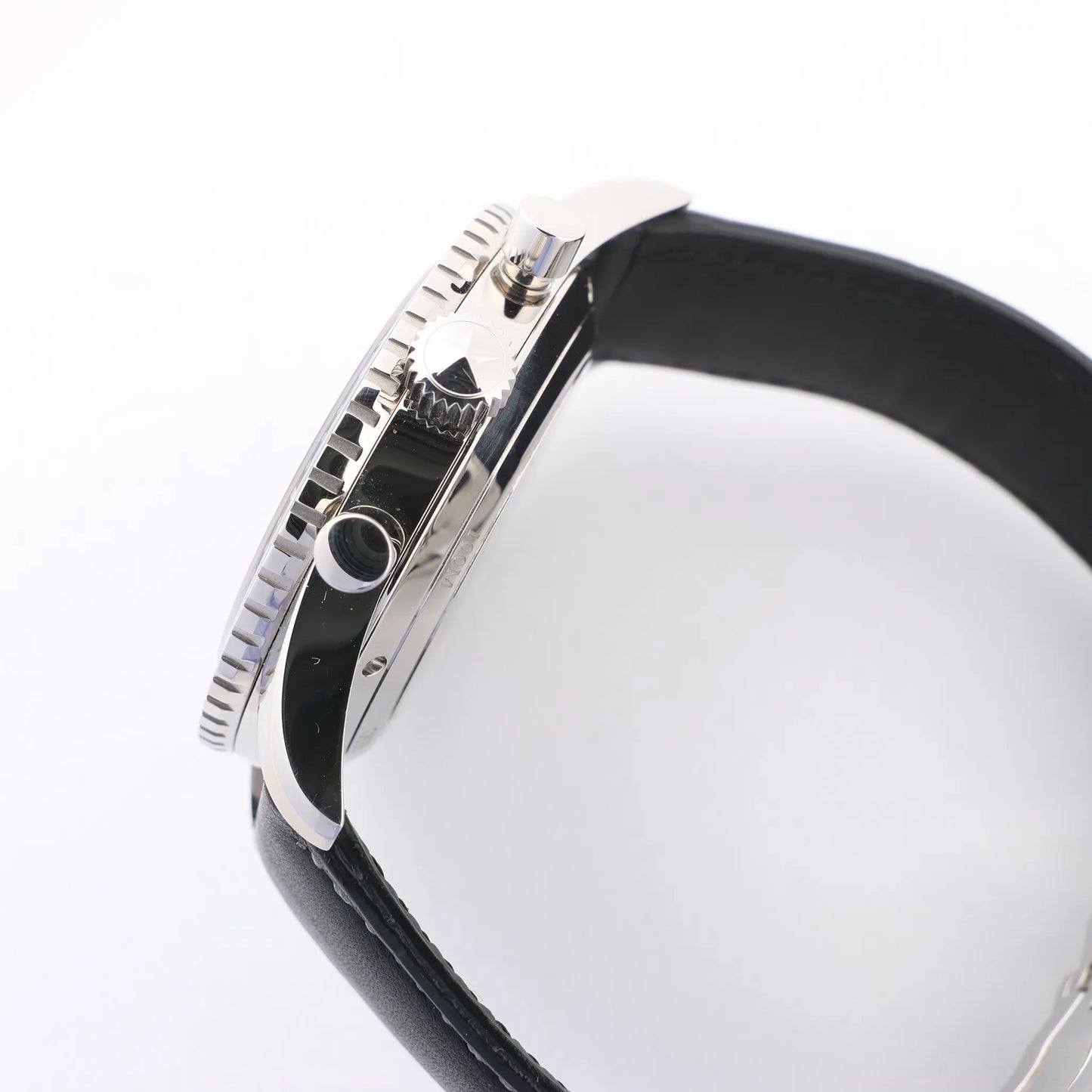 Zenith Chronometro TIPO CP-2 03.2240.4069 SS x Leather AT Watch with Black Dial