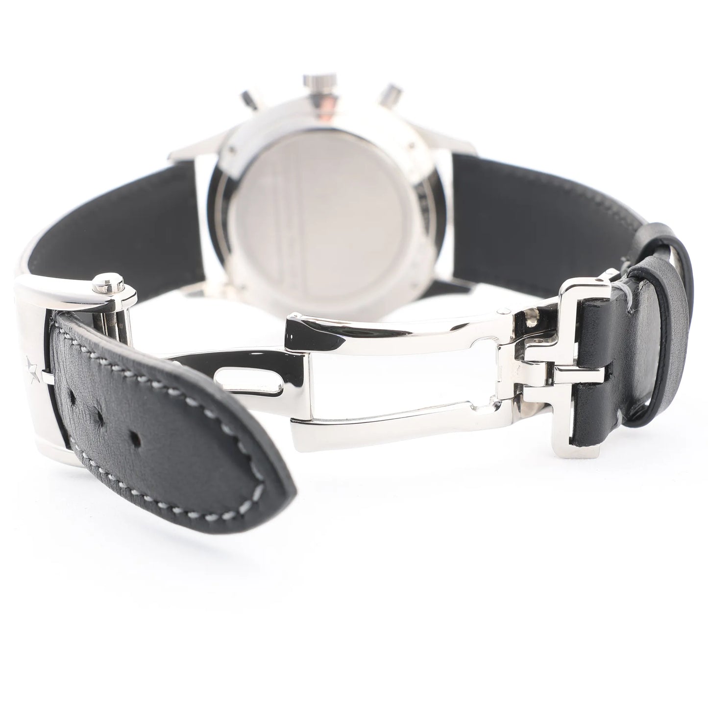 Zenith Chronometro TIPO CP-2 03.2240.4069 SS x Leather AT Watch with Black Dial